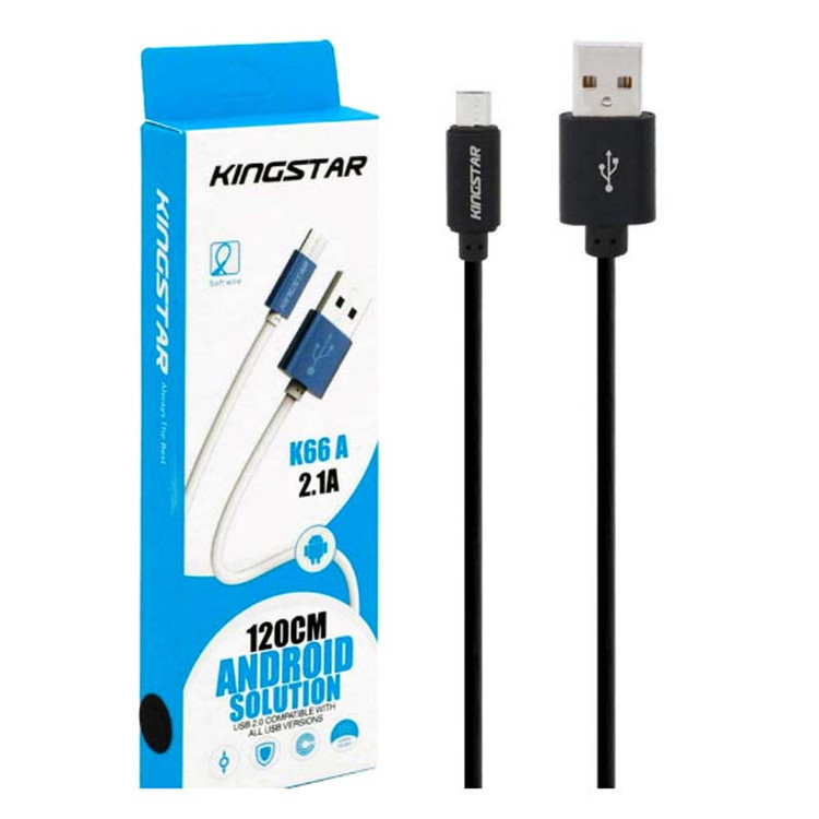 کابل شارژ USB به Micro USB کینگ استار ( KINGSTAR ) مدل K66A